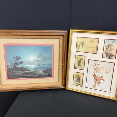 Vintage Wood Framed Painting Lot