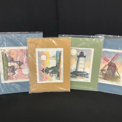 Art Print Lot Of Four 