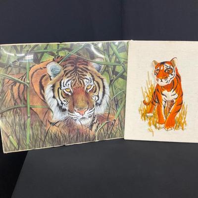 Tiger Art Print & Canvas Lot