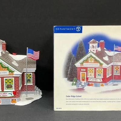 Dept 56 Original Snow Village “Cedar Ridge School”