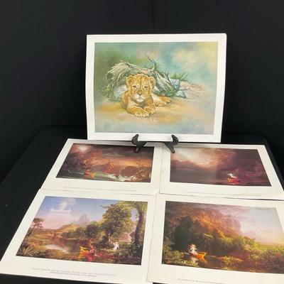 Art Prints Lot Of Five 