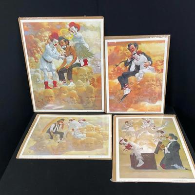 Clown Artwork Lot 