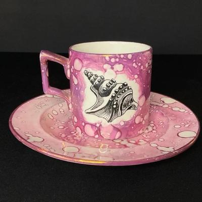 Gray’s Pottery Pink Lusterware Teacup & Saucer