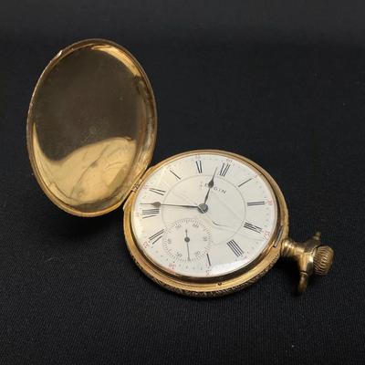 Antique 14K Men’s Pocket Watch By Elgin