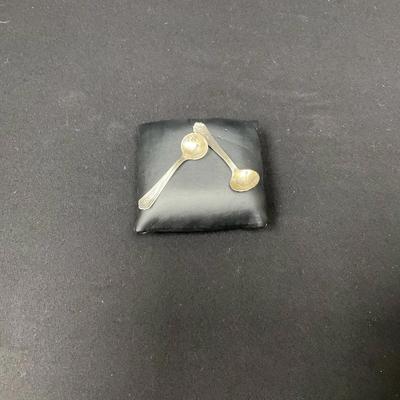 Sterling Silver Salt, Spoons