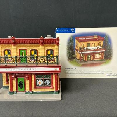 Dept 56 Original Snow Village McGuires Irish Pub