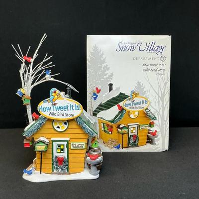 Dept 56 Original Snow Village How Tweet It Is Wild Bird House 
