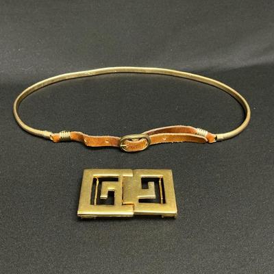 Vintage Gold Toned Belt Buckles 