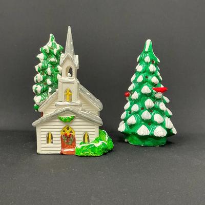 Dept 56 Original Snow Village Hand Pianted Countryside Church 