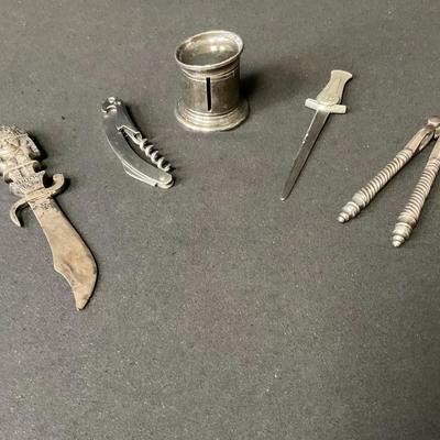 Letter Openers; Corkscrew & Nutcracker