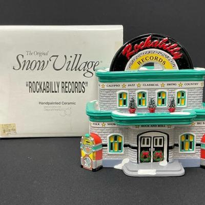 Dept 56 Original Snow Village Rockabilly Records 