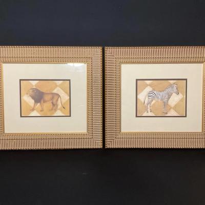 Two Framed Animal Prints
