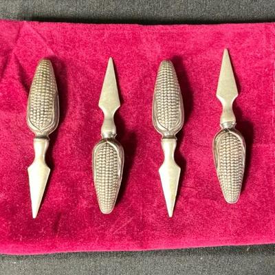 Sterling Silver Corn On The Cob Holders