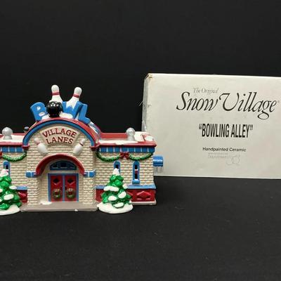 Dept 56 Original Snow Village Bowling Alley