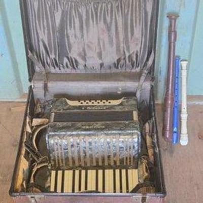 3502 • hohner student ii accordion & (3) recorders