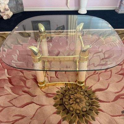 8212 • glass top coffee table