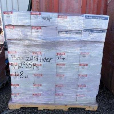 80014 • 48 cases uline trash can liners