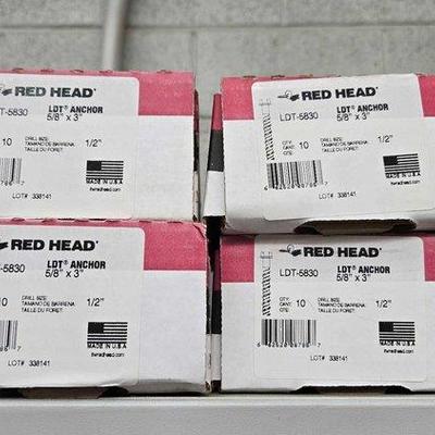 2750 • red head 5:8 × 3" concrete anchors