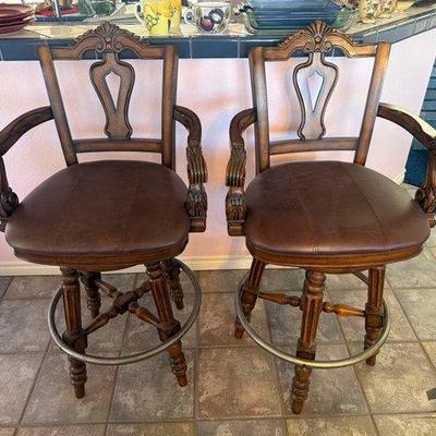 7008 • (2) swivel barstools