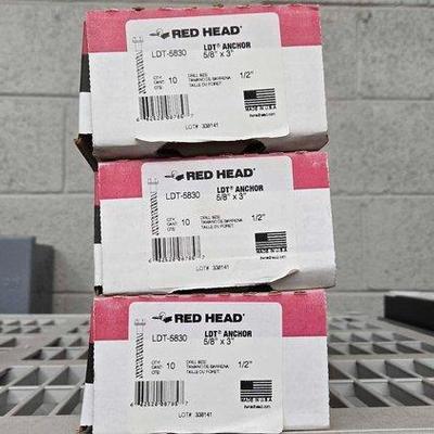 2752 • red head 5:8 × 3" concrete anchors
