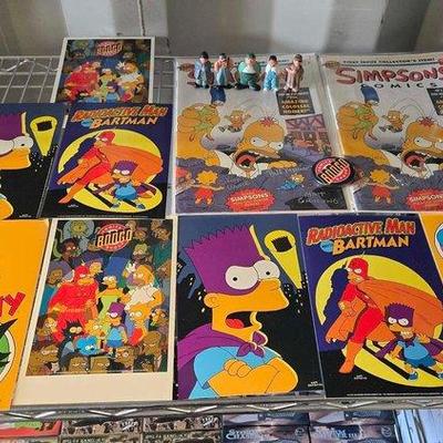 4052 • the simpsons postcards, comic books & more