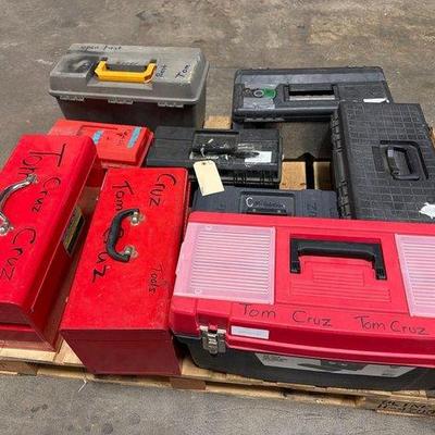 4520 • (9) tool boxes with tools
