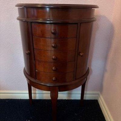 7516 • wooden jewelry cabinet