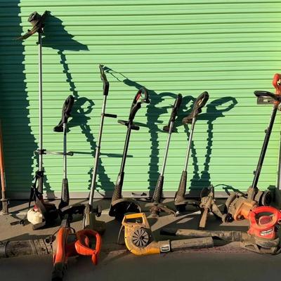 Large Lot of Yard Equipment & Power Tools (Untested)