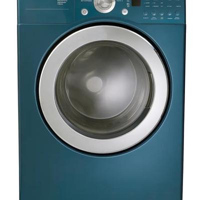 LG Teal Front-Load Gas Dryer DLG3744U – Super Capacity, Sensor Dry, Pedestal Drawer