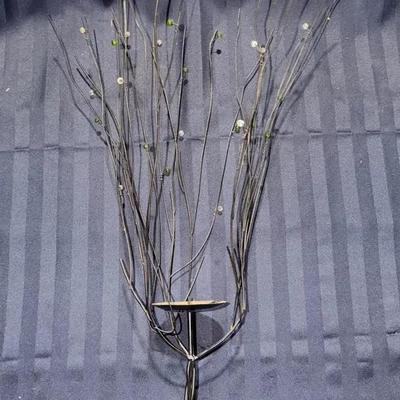 Tall Metal Wire Tree Sculpture – Rustic Decorative Art Accent – 31” Centerpiece