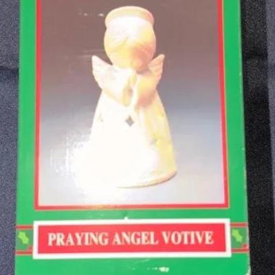 House of Lloyd “Praying Angel Votive” – Ceramic Candle Holder with Original Box