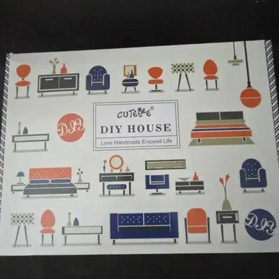 CuteBee DIY House Miniature Kit – Dollhouse Craft Set – Love Handmade Enjoyed Life (L-23C)