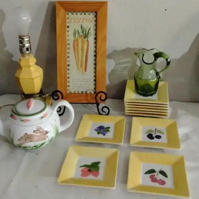 Bunny Tea Pot, Dessert Plates And More