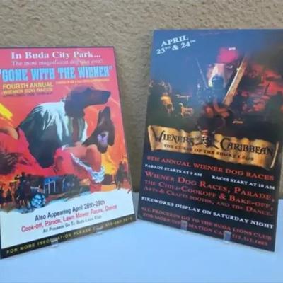 Weiner Dog Poster Art for the Lyons Club