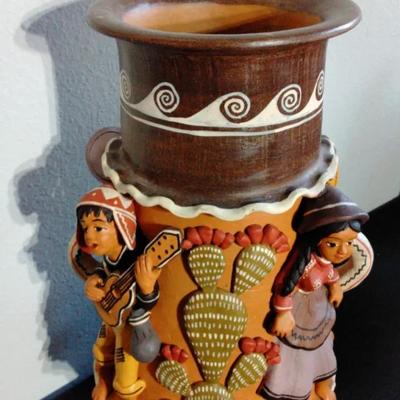 Peruvian Made Vintage Vase
