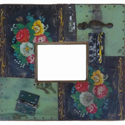 Bev Brigham Mixed Media Art Mirror 