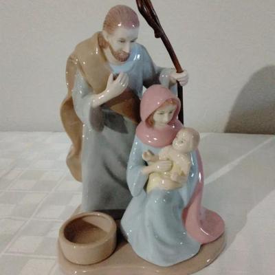 Porcelain Figurine with votive holder, Nativity