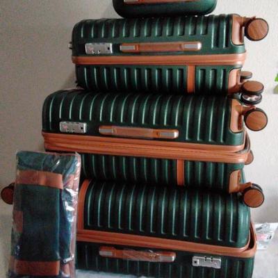 Joyway Luggage Set 5 Piece Suitcase Sets with Spinner Wheel,Hardside Expandable Travel Luggage