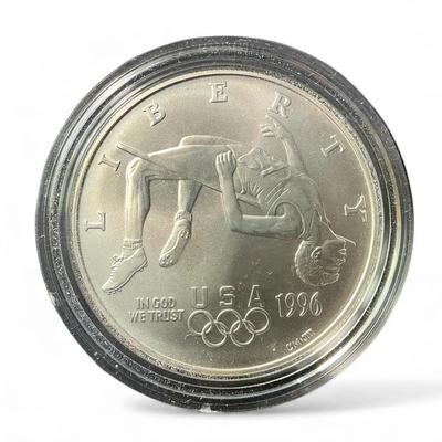 1996-D U.S Olympic Coins of the Atlanta Games Silver $1 High Jump (CVO923)