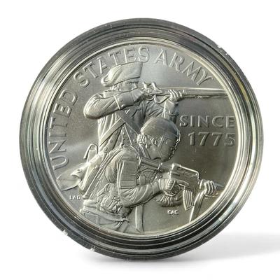 Armed Forces Silver Medals Program U.S Army 1 Troy Oz .999 Silver Medallion (CVO934)