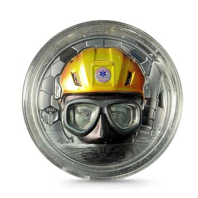 2023 Cook Islands 3 Oz Silver Real Heroes Coast Guard $20 Black Proof 