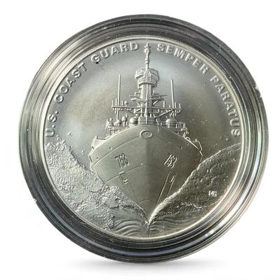 Armed Forces Silver Medals Program 1 Troy Oz .999 Silver U.S Coast Guard (CVO950)