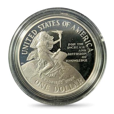 Smithsonian Institution 150th Anniversary Silver Dollar (CVO912)