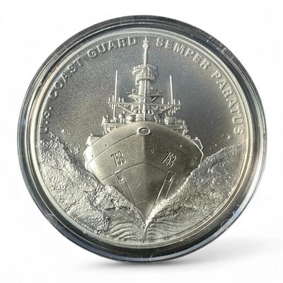 Armed Forces Silver Medal Program U.S Coast Guard 2.5 Troy Oz Silver Medallion (CVO947)