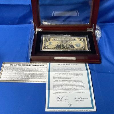 PCS Stamps And Coins Last Two Dollar Certificate And Case