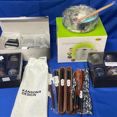 Asian Items, Cups, Chopsticks, And More