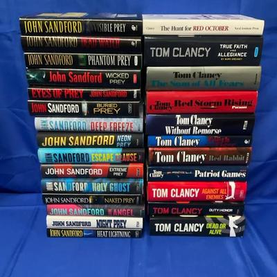 Tom Clancy, John Sandford Books And More