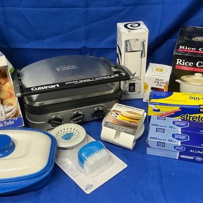 Cuisinart Panini Press, Salton Rice Cooker, Plastic Wrap, Aluminum Foil, & More