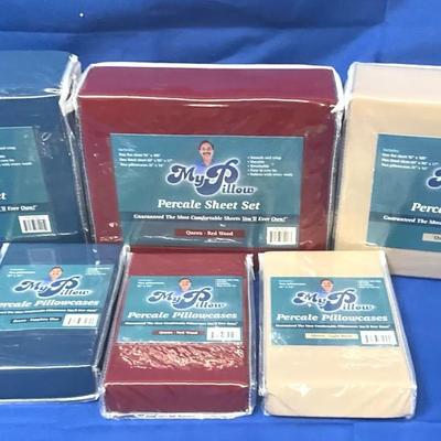 My Pillow Percale Queen Sheet Sets