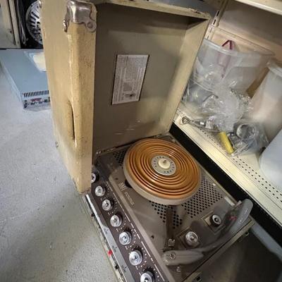 vintage Newcomb portable record player